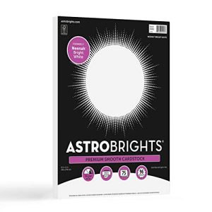 Astrobrights Bright White Cardstock – 75 Sheets