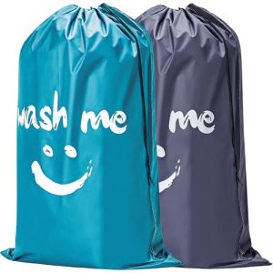 HOMEST XL Travel Laundry Bags (2-Pack) – Holds 4 Loads