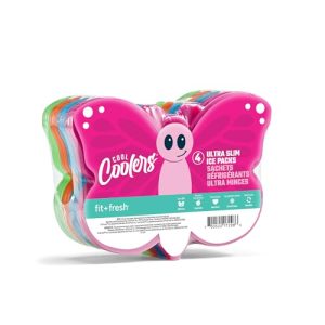 Cool Coolers Kids Ice Packs - 4 Pack Butterfly Design