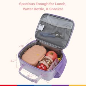 Bagseri Insulated Lunch Bag Girls – Glitter Purple