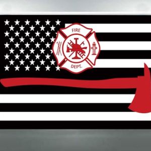 Fire Dept Photography Backdrop – 9x6ft Soft Fabric Banner