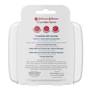 J&J Red Cross First Aid-to-Go Mini Kit (48-Pack)