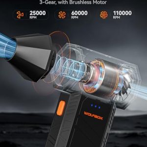 WOLFBOX MF50 Electric Air Duster – 110000RPM Cordless Blower