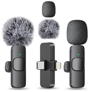 MAYBESTA Wireless Mini Mic for iPhone, Android, Vlogging