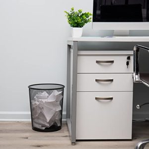 Mind Reader Mesh Trash Can – 4.4 Gal Office Bin