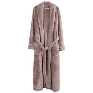 Richie House Women's Soft Fleece Robe - Nude, Medium