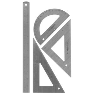 STAEDTLER Stainless Steel Math Set & Protractor