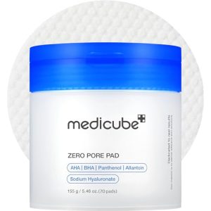 Medicube Zero Pore Pads 2.0 – Exfoliating Toner Pads, 70 Ct