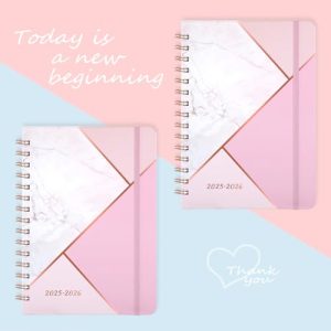 2025-2026 Academic Planner – Pink Marble