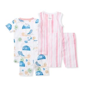Burt’s Bees Baby Girls’ 2-Pack Organic Cotton Pajamas