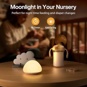 JolyWell Baby Night Light – Silicone, Tap Control, Color Change