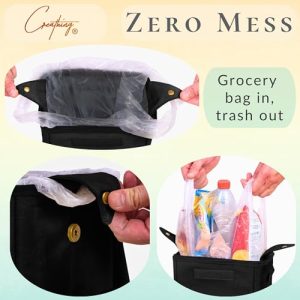 Creathing Touring Car Trash Can – 2 Gal, Leak-Proof