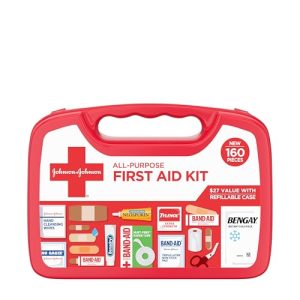 Portable 160-Pc All-Purpose Compact First Aid Kit