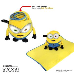 Minions Kids Travel Pillow & Blanket Set – Armrest Buddy