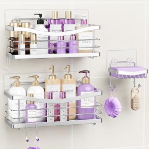 ODesign SUS304 Stainless Steel Shower Caddy - 3 Pack