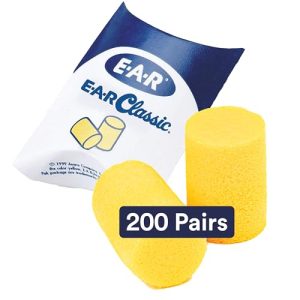 3M E-A-R Classic Foam Ear Plugs - 200 Pairs, NRR 29