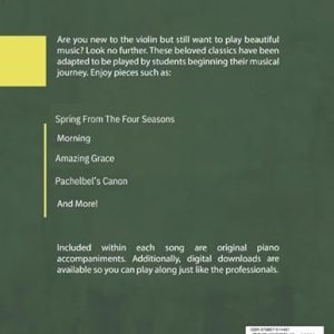 Beloved Classics: Easy Violin Solos & Piano Accompaniment