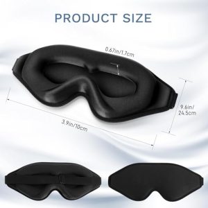 FlyCoco 3D Blackout Sleep Mask – Zero Pressure Comfort