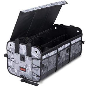 CZC AUTO Camouflage Collapsible 6-Compartment Trunk Organizer