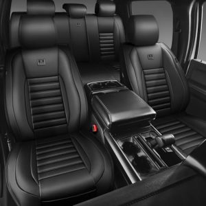 CAR PASS Luxury Nappa Leather Front Car Seat Covers