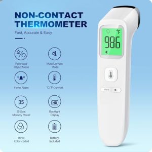 No-Touch Digital Thermometer for Adults & Kids