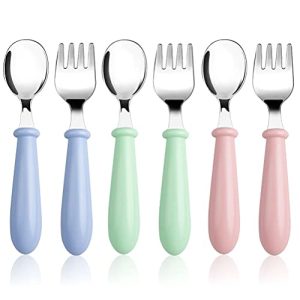Pimoys 6-Piece Toddler Utensils Set – Safe Spoons & Forks