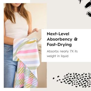 GEOMETRY Spring Microfiber Quick Dry Kitchen Towel