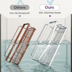 ODesign SUS304 Stainless Steel Shower Caddy – 3 Pack