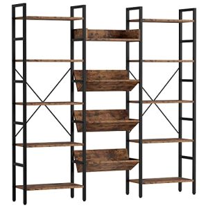 IRONCK Triple Wide 5-Tier Industrial Bookshelf