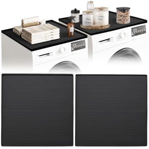 2-Pack Washer Dryer Top Protector Mat - Non-Slip Silicone