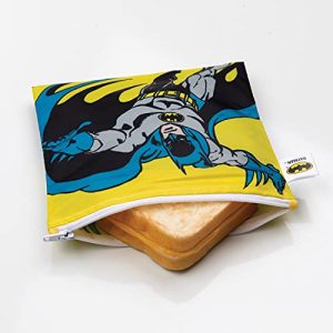 Bumkins Reusable Batman Snack Bags – 3pk Food Safe