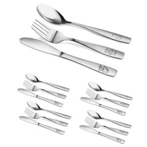 15-Piece Stainless Steel Kids Cutlery Set - 5 Place Settings