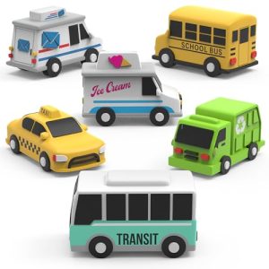 Tub Works® Vehicles™ Mold-Free Bath Toys - 6 Pack Cars