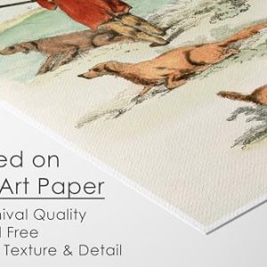 Vintage Hunting Art Prints (Set of 4) – 8×10 Unframed