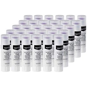 Amazon Basics Purple Washable Glue Sticks (30-Pack)