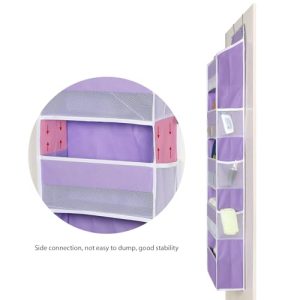 Univivi 5-Shelf Over Door Organizer – Purple