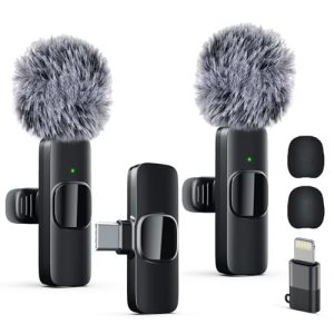 Pro Wireless Lavalier Mic for iPhone/iPad – Noise Reduction