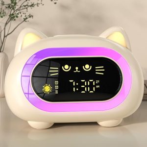 Cute Cat Kids Alarm Clock & Sleep Trainer - Ok to Wake