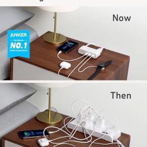 Anker 521 Power Strip: 3 Outlets, 30W USB-C Charger