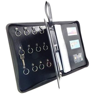 Leather Zippered Key Case & Organizer - A4 Size