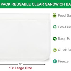 Reusable Clear Snack & Cosmetic Bag – Leakproof