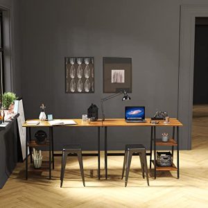 SHW 43-Inch Home Office Trestle Computer Desk