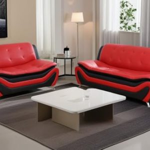 Ainehome Modern Faux Leather Sectional Sofa Set - 5-Seat