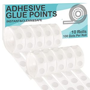 ALLFUN 1000 Clear Glue Dots for Balloons & Crafts
