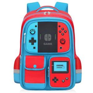 TILYTADLY Gamer Boys School Backpack - 17″ Video Game Bookbag