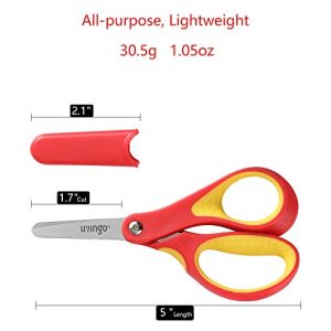 LIVINGO 5″ Kids Blunt Craft Scissors (3-Pack)