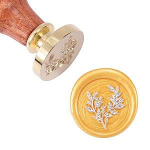 Yoption Eucalyptus Wax Seal Stamp – Vintage Plant Design
