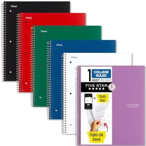 Five Star 1-Subject Notebook 6-Pack + Study App