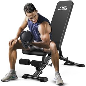 FLYBIRD Adjustable Folding Weight Bench for Full Body Workout