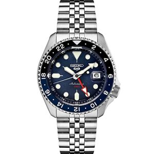Seiko 5 Sports Automatic GMT Watch – Blue Dial, 100m WR